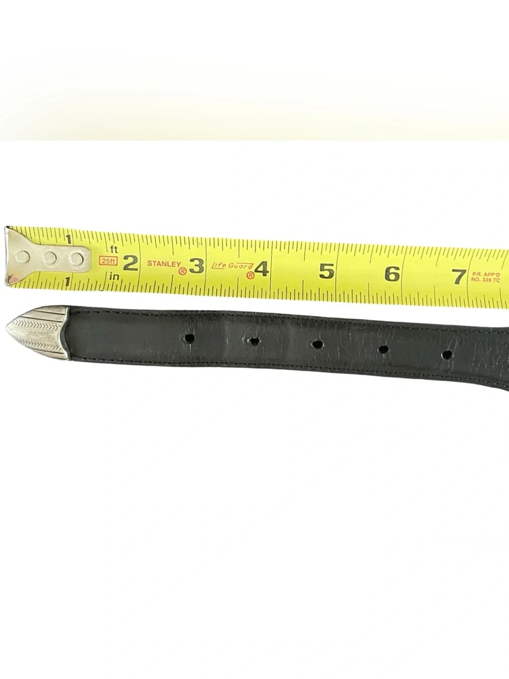 AML 3000 Men's Top Grain Black Leather Golf Club Belt Size 36